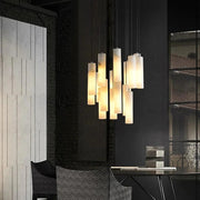 Marble Tube Chandelier for Living Room & Foyer-DWHOME