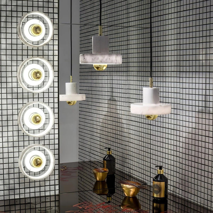 Marble Aura Pendant Lamp-DWHOME