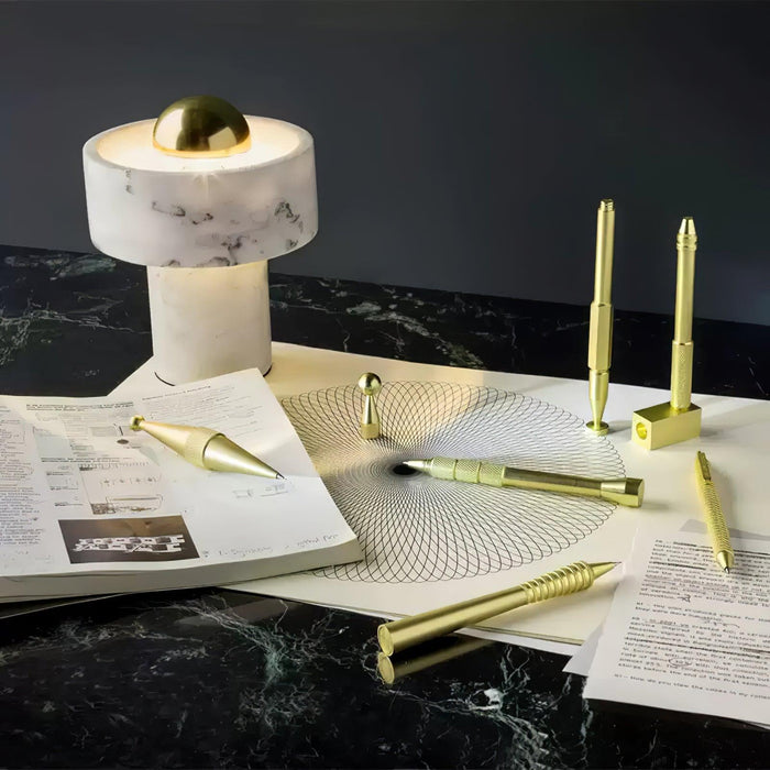 Marble Aura Table Lamp-DWHOME