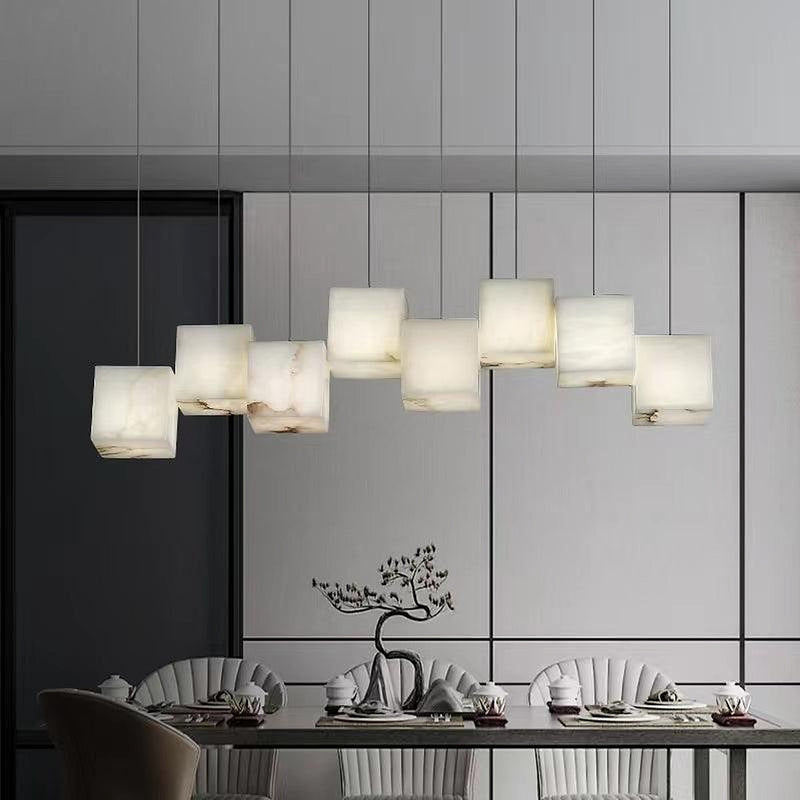 Alabaster Box Chandelier-DWHOME