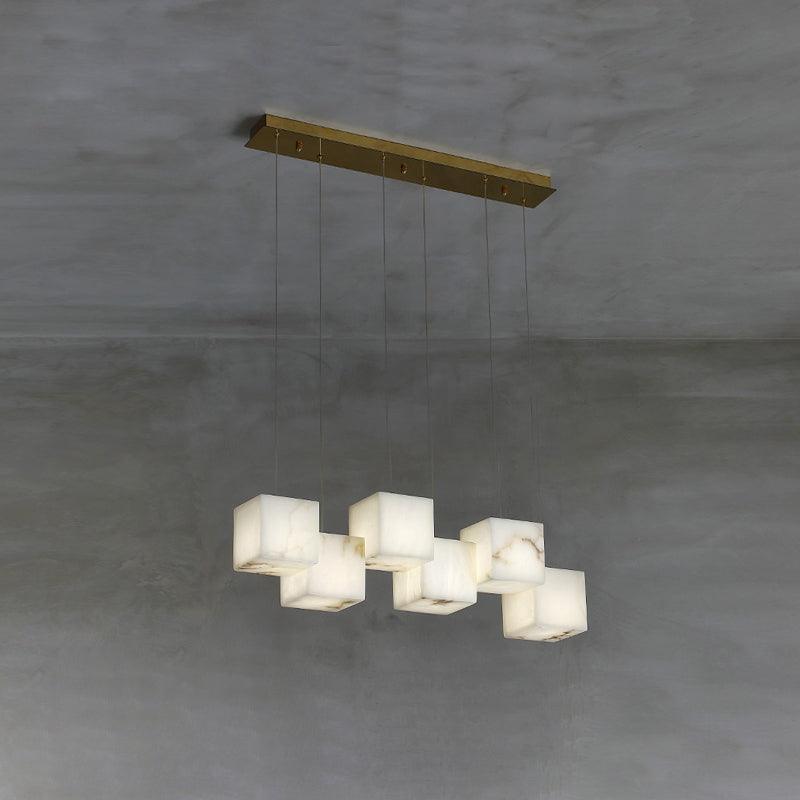 Alabaster Box Chandelier-DWHOME