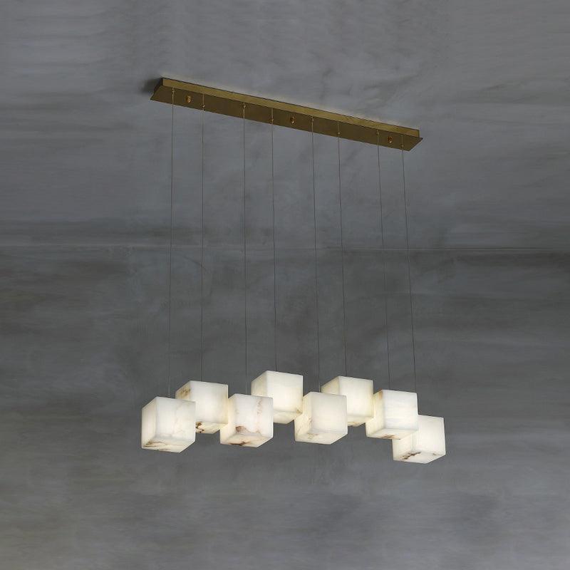 Alabaster Box Chandelier-DWHOME