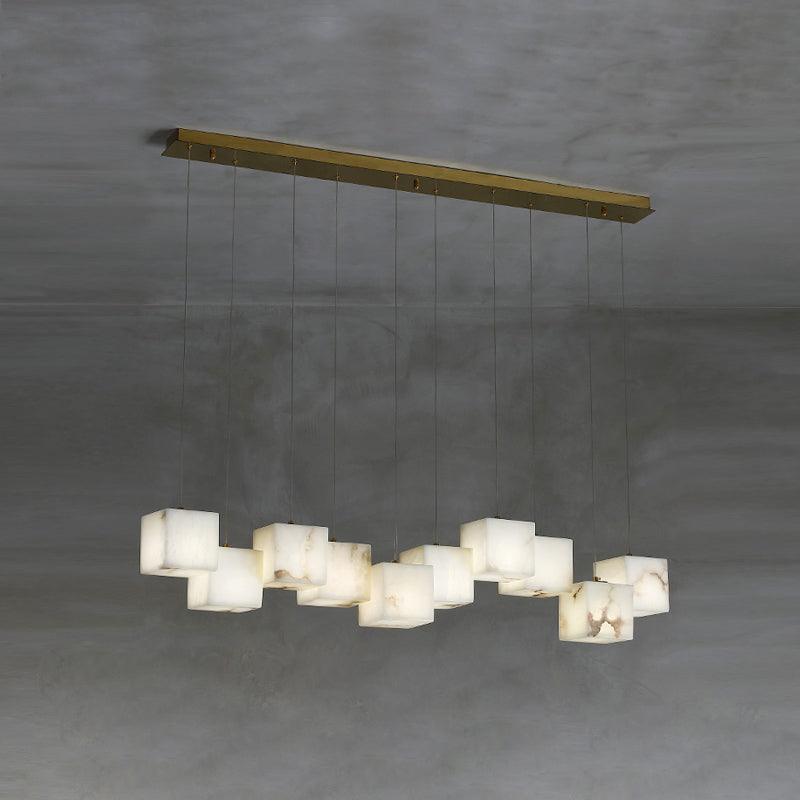 Alabaster Box Chandelier-DWHOME
