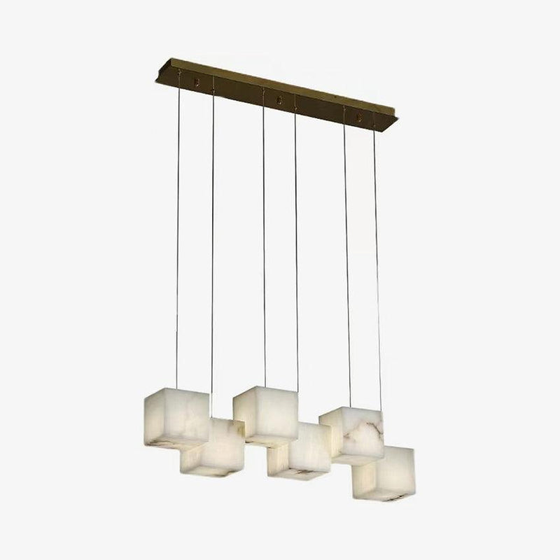 Alabaster Box Chandelier-DWHOME