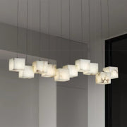Alabaster Box Chandelier-DWHOME