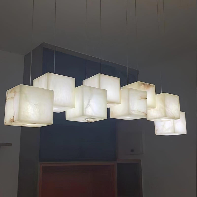 Alabaster Box Chandelier-DWHOME
