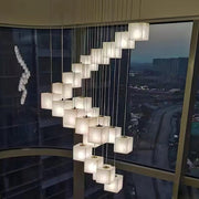 Alabaster Box Chandelier-DWHOME