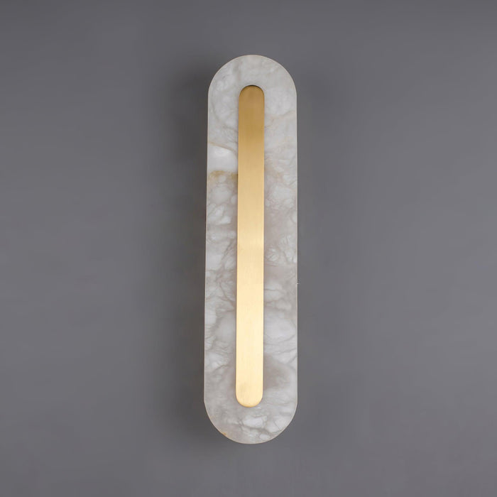 Alabaster Rounded Wall Light-DWHOME