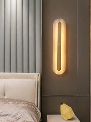 Applique Murale Arrondie en Albâtre-DWHOME