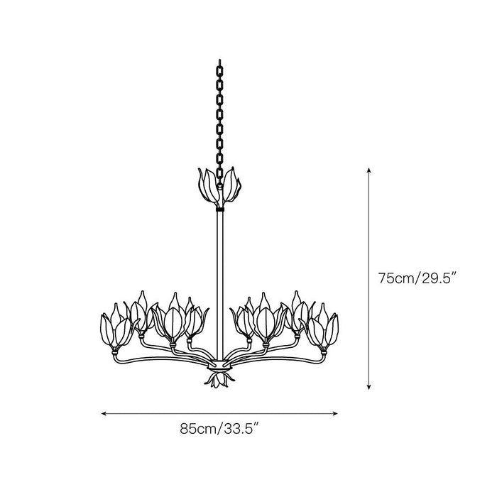 Mariella Tulip Chandelier-DWHOME