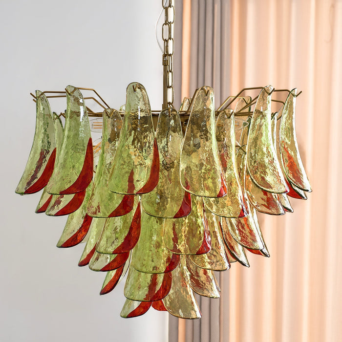 Emerald Flame Murano Glass Chandelier-DWHOME