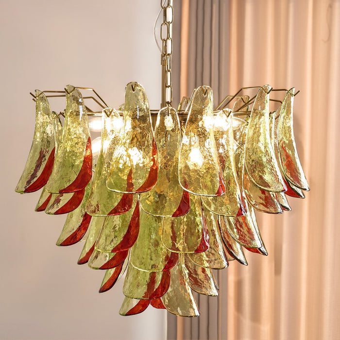 Emerald Flame Murano Glass Chandelier-DWHOME