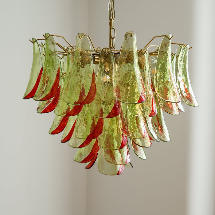 Emerald Flame Murano Glass Chandelier-DWHOME