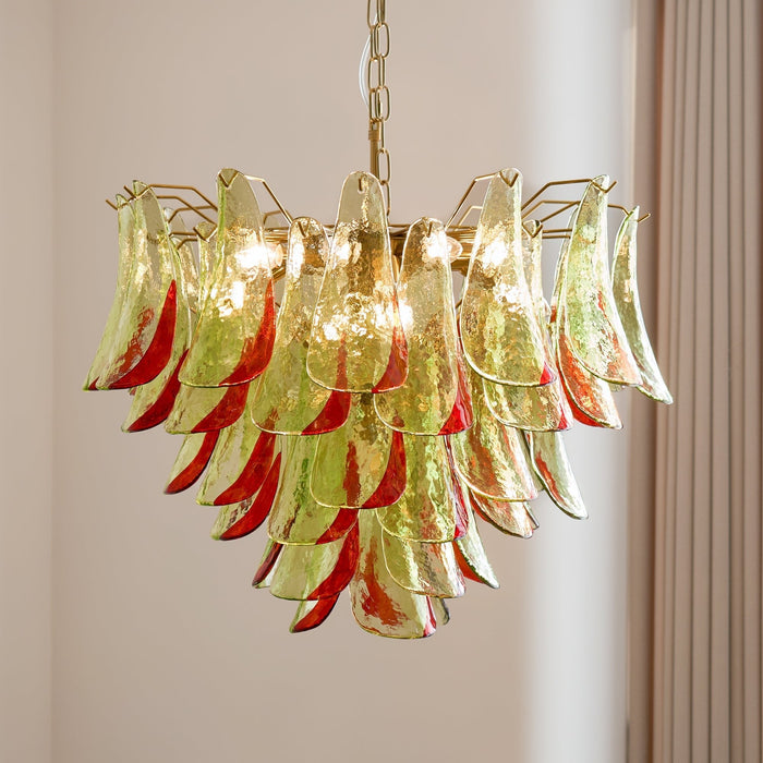 Emerald Flame Murano Glass Chandelier-DWHOME
