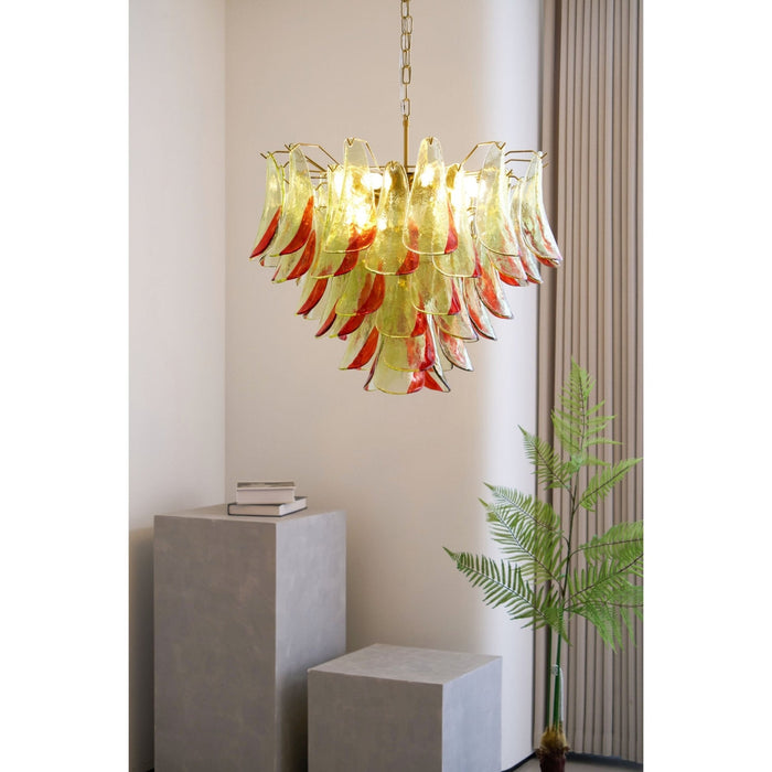 Emerald Flame Murano Glass Chandelier-DWHOME