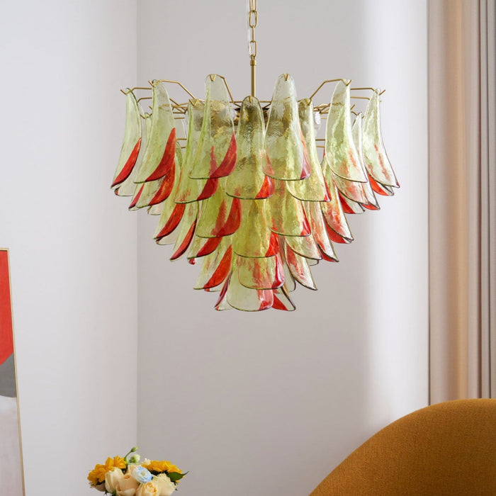 Emerald Flame Murano Glass Chandelier-DWHOME