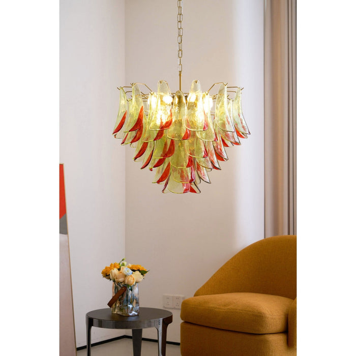 Emerald Flame Murano Glass Chandelier-DWHOME