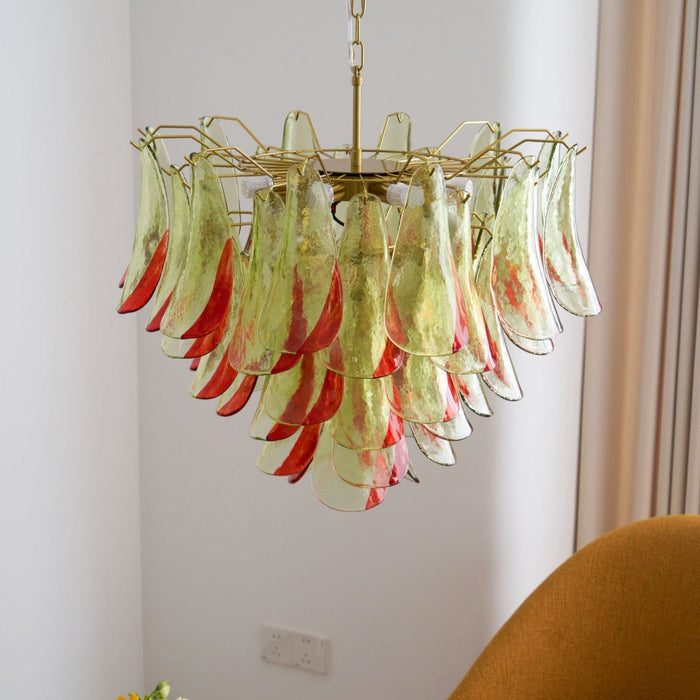Emerald Flame Murano Glass Chandelier-DWHOME