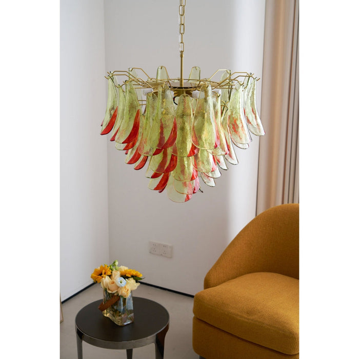 Emerald Flame Murano Glass Chandelier-DWHOME