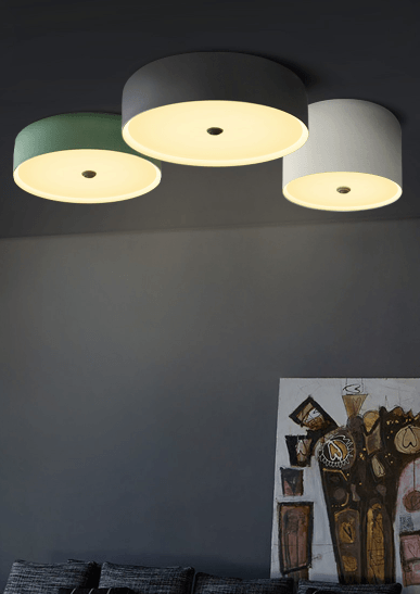 Marit Modern Soft Drum Shade Ceiling Light.