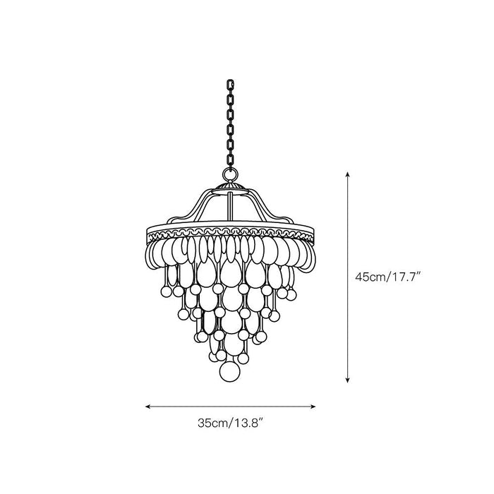 Crystal Inverted Pyramid Chandelier-DWHOME