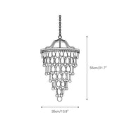Crystal Inverted Pyramid Chandelier-DWHOME