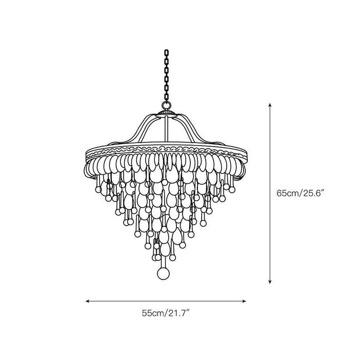 Crystal Inverted Pyramid Chandelier-DWHOME