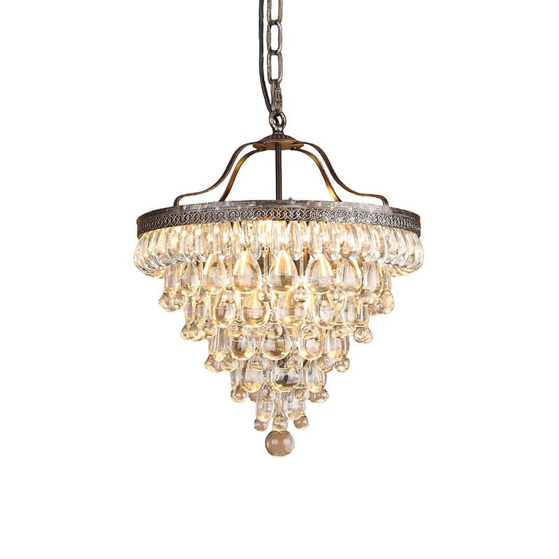 Crystal Inverted Pyramid Chandelier-DWHOME