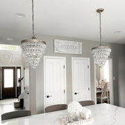Crystal Inverted Pyramid Chandelier-DWHOME