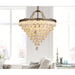 Crystal Inverted Pyramid Chandelier-DWHOME