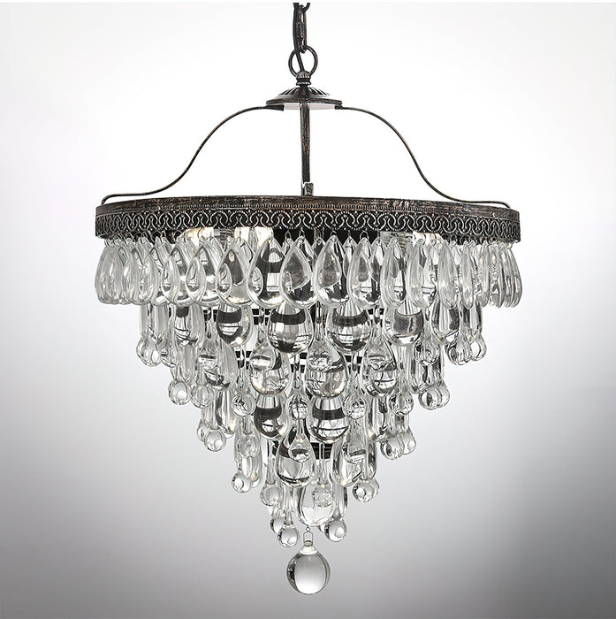 Crystal Inverted Pyramid Chandelier-DWHOME
