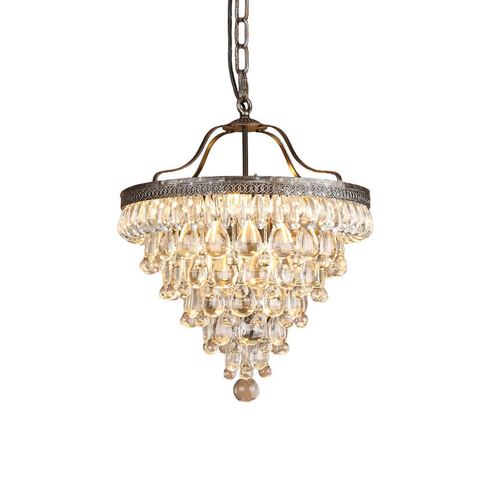 Crystal Inverted Pyramid Chandelier-DWHOME