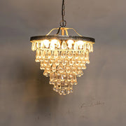 Crystal Inverted Pyramid Chandelier-DWHOME