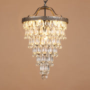 Crystal Inverted Pyramid Chandelier-DWHOME
