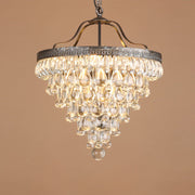 Crystal Inverted Pyramid Chandelier-DWHOME