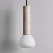Matchstick Travertine Pendant Lamp-DWHOME