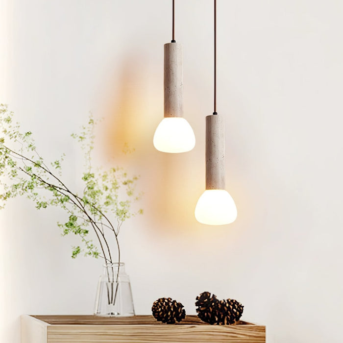Matchstick Travertine Pendant Lamp-DWHOME