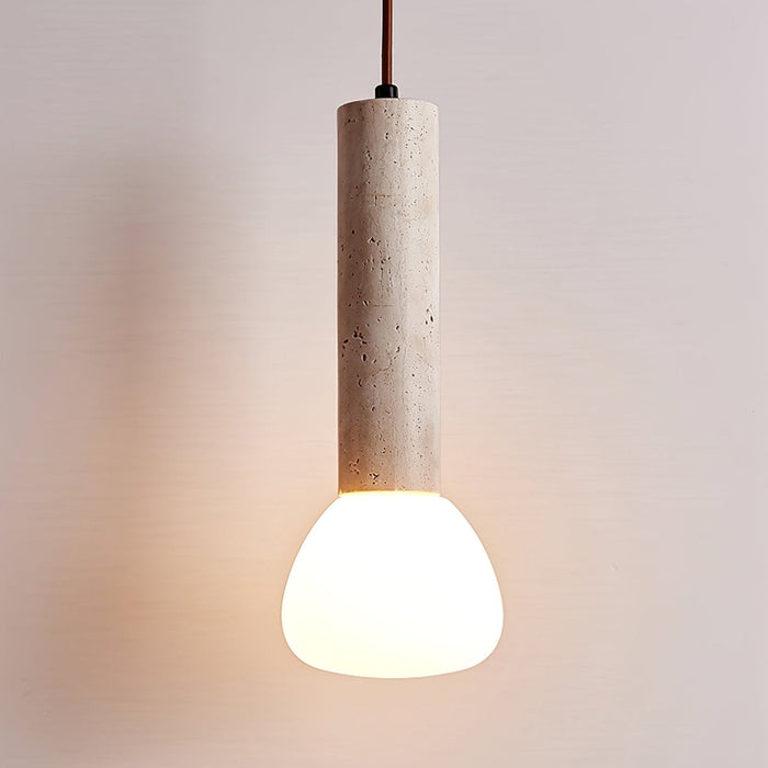 Matchstick Travertine Pendant Lamp-DWHOME