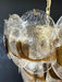 Mazzega Murano Transparent Amber Glasses Chandelier-DWHOME