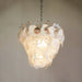 Mazzega Murano Transparent White Glasses Chandelier-DWHOME