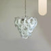 Mazzega Murano Transparent White Glasses Chandelier-DWHOME