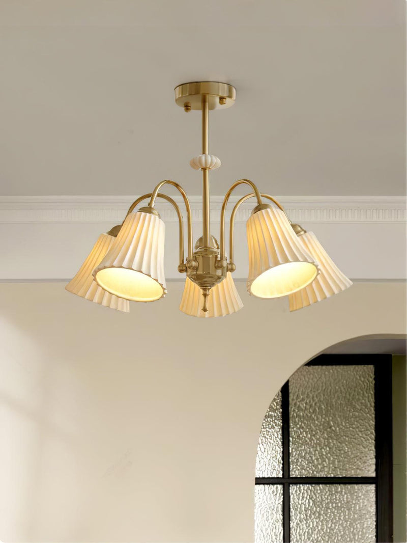 Chandelier Trompette en Céramique Médiévale-DWHOME