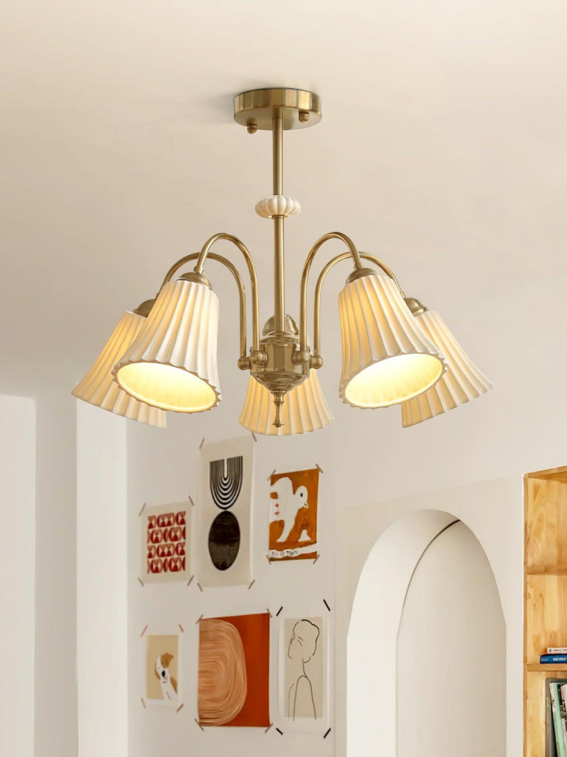 Chandelier Trompette en Céramique Médiévale-DWHOME