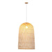 Kandang Rattan Wicker Bamboo Cage Pendant Light.