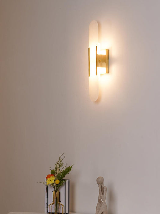 Melange Elongated Alabaster Wall Lamp - DWHOME