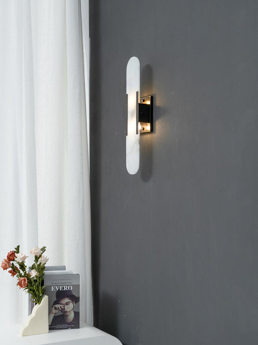 Melange Elongated Alabaster Wall Lamp - DWHOME