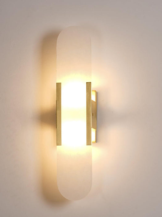 Melange Elongated Alabaster Wall Lamp - DWHOME