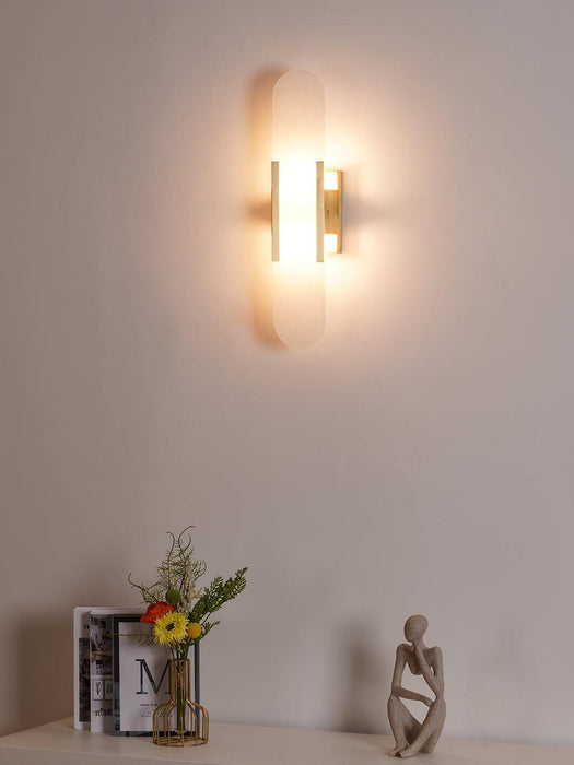 Melange Elongated Alabaster Wall Lamp - DWHOME