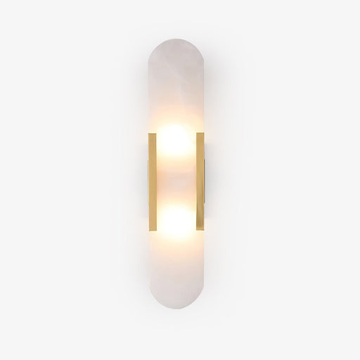 Melange Elongated Alabaster Wall Lamp.