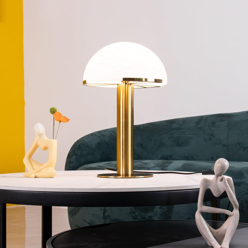 Elegance Alabaster Table Lamp-DWHOME